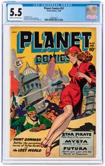 "PLANET COMICS" #57 NOVEMBER 1948 CGC 5.5 FINE-.