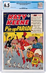 "KATY KEENE PIN UP PARADE" #1 1955 CGC 6.5 FINE+.