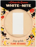 COLLEGEVILLE "WHITE FOR NITE" HALLOWEEN COSTUME BOX LID PRINTING PLATE & BOX FLAT.