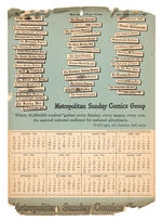 "METROPOLITAN GROUP COMICS" CALENDAR FOR 1949.