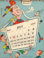 "METROPOLITAN GROUP COMICS" CALENDAR FOR 1949.