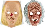 "TALES FROM THE CRYPT" CRYPT-KEEPER COLLEGEVILLE HALLOWEEN MASK CLAY MOLD & SAMPLE MASK PAIR.