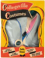 "FLIPPER" COLLEGEVILLE HALLOWEEN MASK MOLD, PROTOTYPE MASK PAIR & BOXED COSTUME.