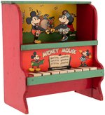 "MICKEY MOUSE" PIANO WITH DANCING MICKEY & MINNIE MOUSE FIGURES.