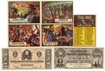 "CIVIL WAR NEWS" TOPPS GUM CARD NEAR SET & BANKNOTE COMPLETE SET.