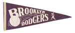 "BROOKLYN DODGERS" RARE PENNANT.