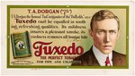 "PATTERSON'S TUXEDO TOBACCO" TROLLEY ADVERTISING SIGN WITH CARTOONIST T.A. DORGAN ENDORSEMENT.