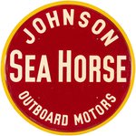 "JOHNSON SEA HORSE OUTBOARD MOTORS" LARGE STEEL ADVERTISING SIGN.