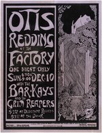 "OTIS REDDING AT THE FACTORY" RARE CONCERT POSTER.