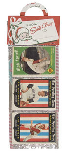 CHRISTMAS RACK PACK WITH 12 TOPPS 1959 BASEBALL CARDS.