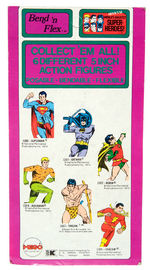 "AQUAMAN BEND 'N FLEX" MEGO FIGURE ON KRESGE CARD.