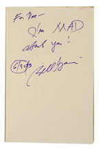 "THE MAD WORLD OF WILLIAM M. GAINES" SIGNED HARDCOVER.