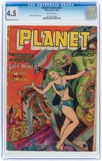 "PLANET COMICS" #67 1952 CGC 4.5 VG+.