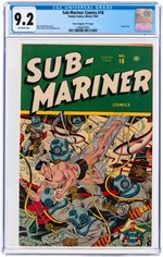 "SUB-MARINER COMICS" #18 WINTER 1945 CGC 9.2 NM- DAVIS CRIPPEN ("D" COPY).