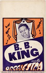 B.B. KING 1960s CONCERT POSTER TOUR BLANK.