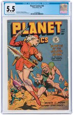 "PLANET COMICS" #55 JULY 1948 CGC 5.5 FINE-.