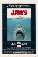 "JAWS" ONE SHEET MOVIE POSTER.