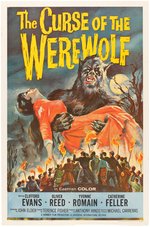 "CURSE OF THE WEREWOLF" ONE SHEET MOVIE POSTER.