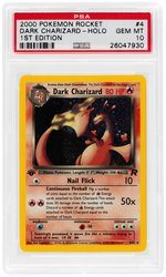 2000 POKEMON ROCKET DARK CHARIZARD #4 HOLO FIRST EDITION PSA GEM MINT 10.