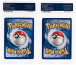 1999 POKEMON FOSSIL FIRST EDITION LOT OF TWO HOLO PSA GEM MINT 10.