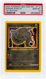 2002 POKEMON NEO DESTINY SHINING STEELIX #112 HOLO FIRST EDITION PSA GEM MINT 10.