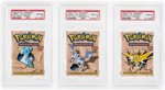 1999 WOTC POKEMON FOSSIL LOT OF THREE FIRST EDITION PACKS PSA GEM MINT 10.