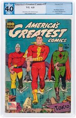 "AMERICA'S GREATEST COMICS" #3 MAY 1942 PGX 4.0 VG.