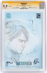 "MINDFIELD" #2 AUGUST 2010 SAN DIEGO BLANK COVER W/ORIGINAL ART CGC 9.9 MINT SIGNATURE SERIES.