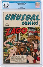 "UNUSUAL COMICS" #8 CGC 4.0 VG.