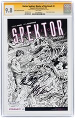 "DOCTOR SPEKTOR: MASTER OF THE OCCULT" #1 2014 SHARP COMICS SKETCH ED. CGC 9.8 SIGNATURE SERIES.