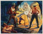 "LONE RANGER" GUM INC. PREMIUM PICTURE SET WITH ENVELOPE.