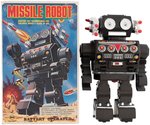 "MISSILE ROBOT" BOXED BATTERY-OPERATED TOY.