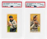 1909-11 T206 PIEDMONT 350-460/25 BASEBALL LOT OF 11 PSA GRADED.