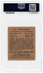 1948 BOWMAN #36 STAN MUSIAL ROOKIE CARD PSA VG 3.