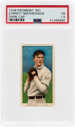 1909-11 T206 PIEDMONT 350 CHRISTY MATHEWSON DARK CAP PSA FR 1.5.