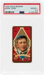 1911 T205 GOLD BORDER ADDIE JOSS PSA GOOD+ 2.5.