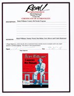 HANK WILLIAMS & THE DRIFTING COWBOYS SIGNED "HANK WILLIAMS COUNTRY HIT PARADE" PROGRAM.