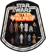 "STAR WARS ACTION FIGURES" 1977 BELL HANGER ADVERTISING STORE DISPLAY SIGN.