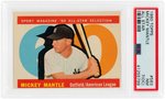 1960 TOPPS MICKEY MANTLE ALL STAR #563 PSA NM 7(OC).