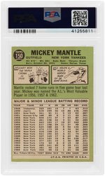 1967 TOPPS MICKEY MANTLE #150 PSA EX-MT 6.