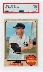 1968 TOPPS MICKEY MANTLE #280 PSA NM 7.