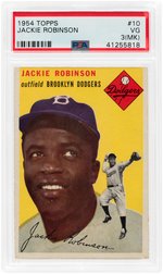 1954 TOPPS JACKIE ROBINSON #10 PSA VG 3(MK).