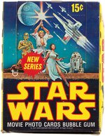 "STAR WARS" TOPPS SECOND SERIES FULL GUM CARD DISPLAY BOX.