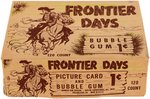 "FRONTIER DAYS" RARE BOWMAN 120 COUNT GUM CARD DISPLAY BOX.