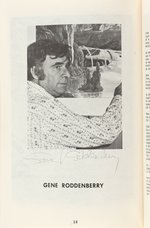 GENE RODDENBERRY & "STAR TREK" CAST & WRITERS-SIGNED SCI-FI CONVENTION PROGRAM BOOKLET.