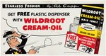 LI'L ABNER'S FEARLESS FOSDICK "WILDROOT CREAM-OIL HAIR TONIC" ADVERTISING SIGN.