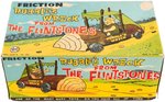 "RUBBLE'S WRECK FROM THE FLINTSTONES" BOXED MARX FRICTION TOY.