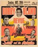 "BOBBY BLAND REVUE" 1963 CONCERT POSTER.