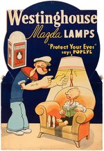 POPEYE WESTINGHOUSE - MAZDA LAMPS ADVERTISING SIGN.