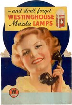 POPEYE WESTINGHOUSE - MAZDA LAMPS ADVERTISING SIGN.